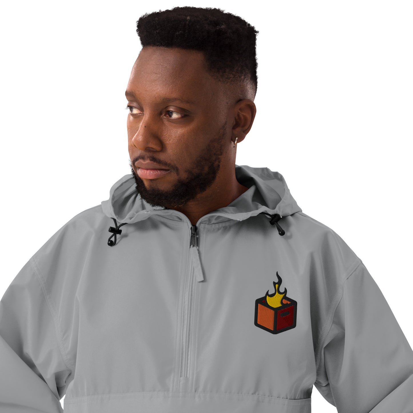 Champion Packable Jacket with Crate Hackers Embroidered Logo