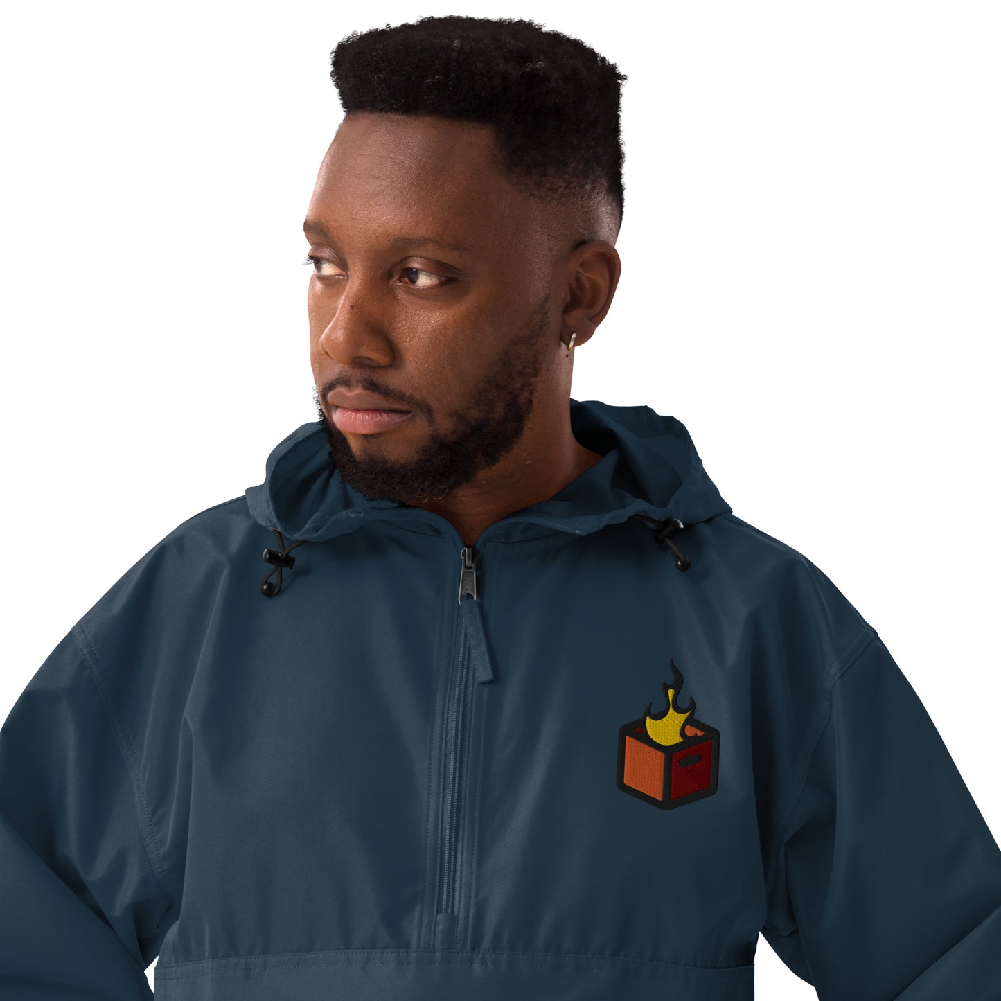 Champion Packable Jacket with Crate Hackers Embroidered Logo