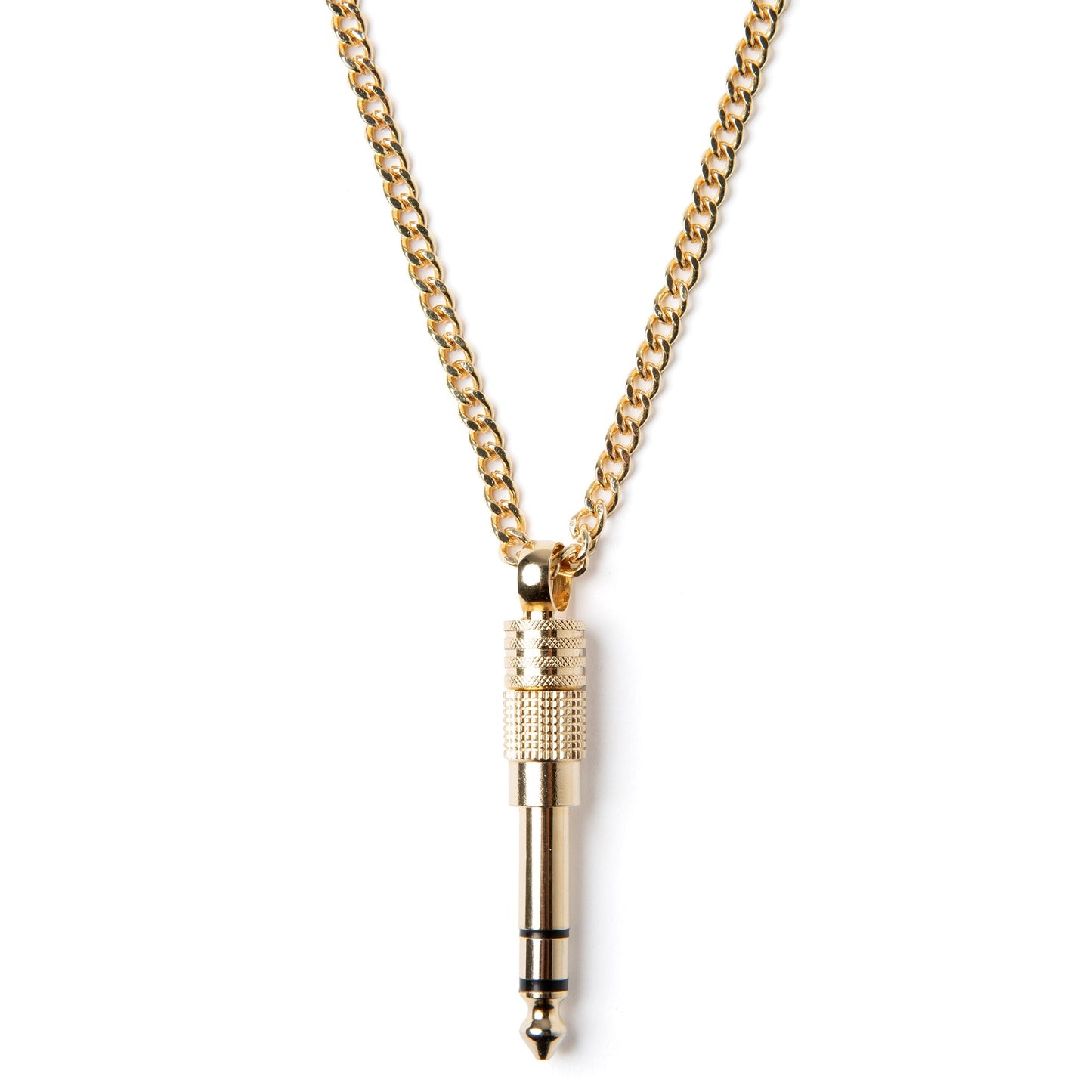 Gold & Silver DJ Necklace with 1/4" Adapter Bundle