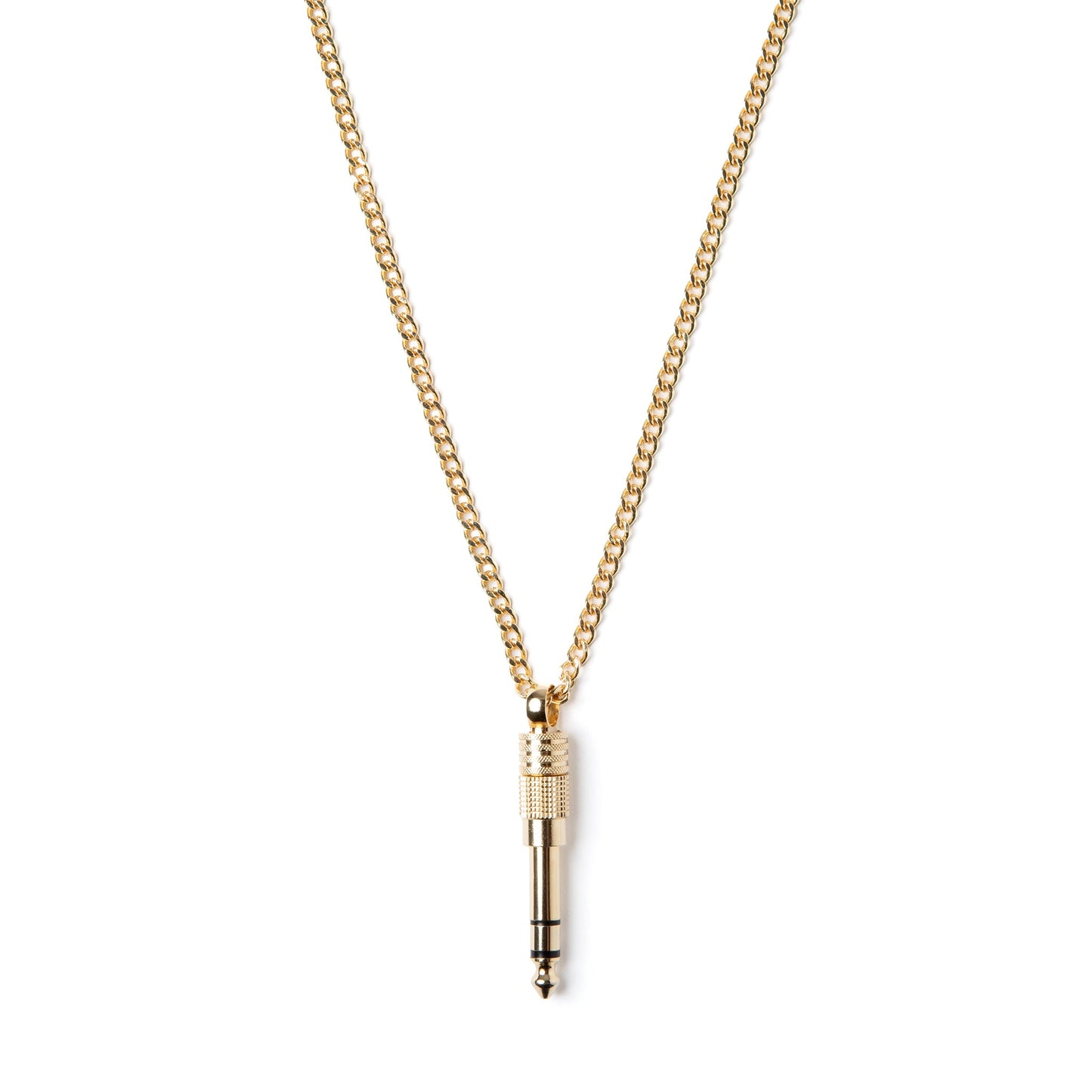 Gold & Silver DJ Necklace with 1/4" Adapter Bundle