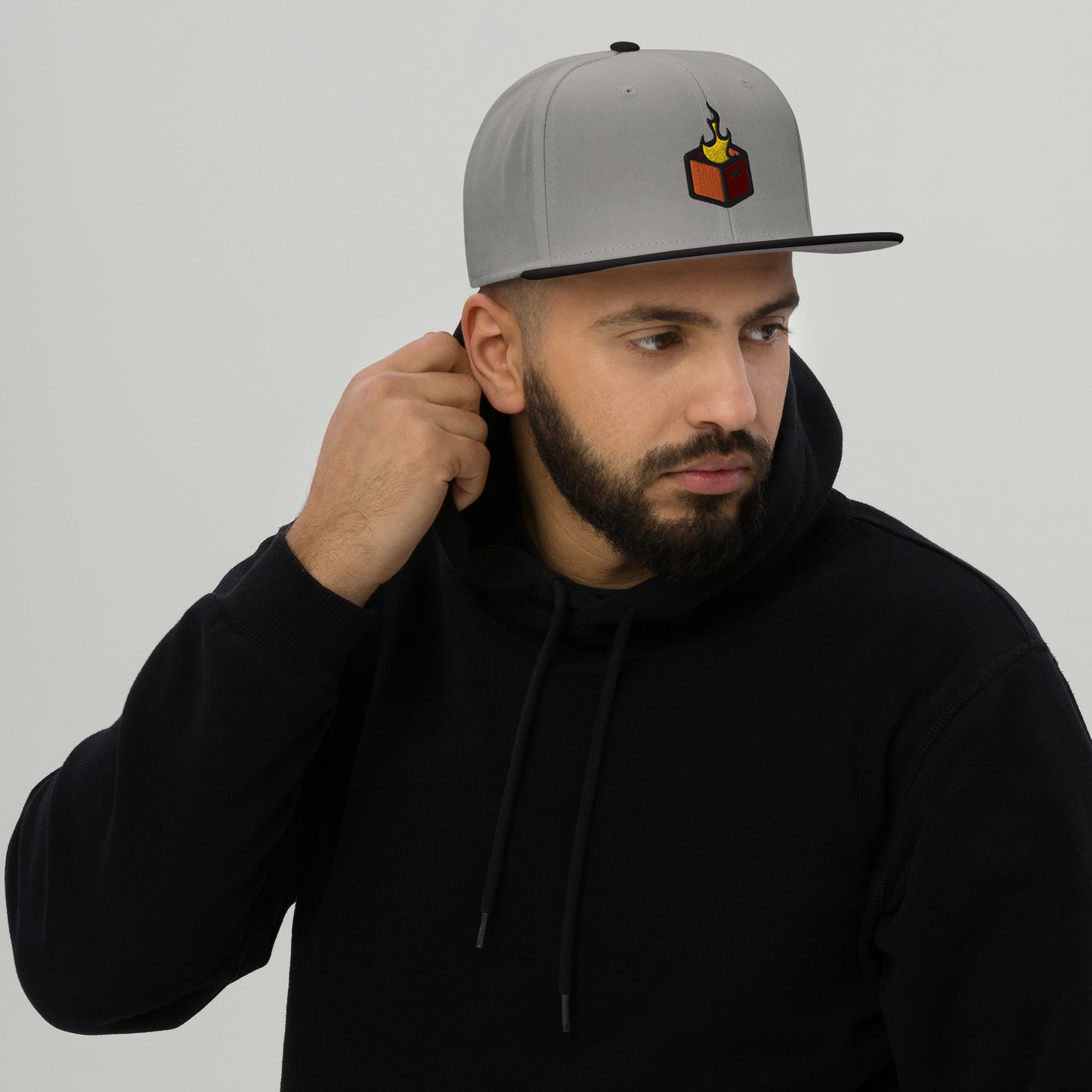 Crate Hackers FLAMES Snapback Hat for Annual Members Only