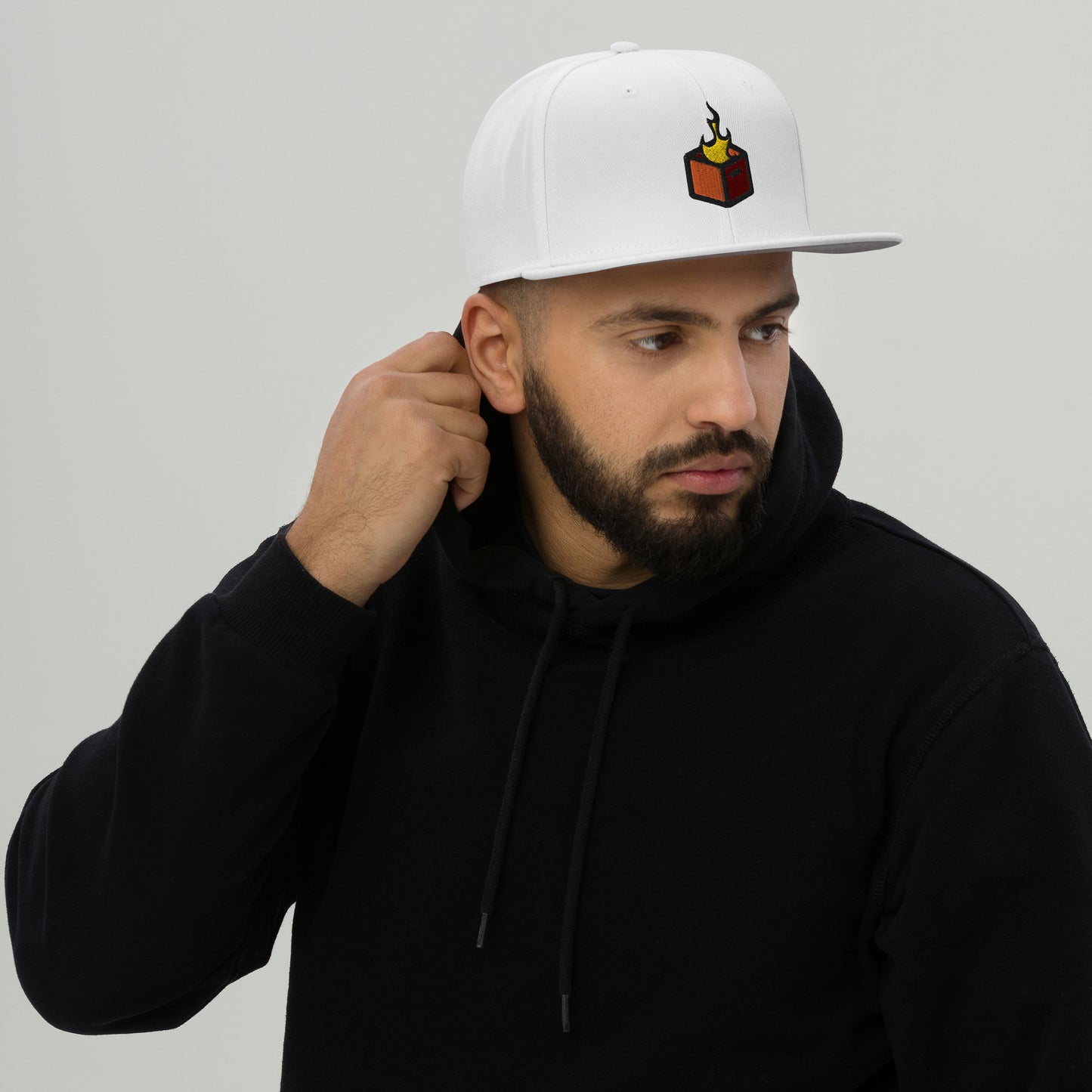 Crate Hackers FLAMES Snapback Hat for Annual Members Only