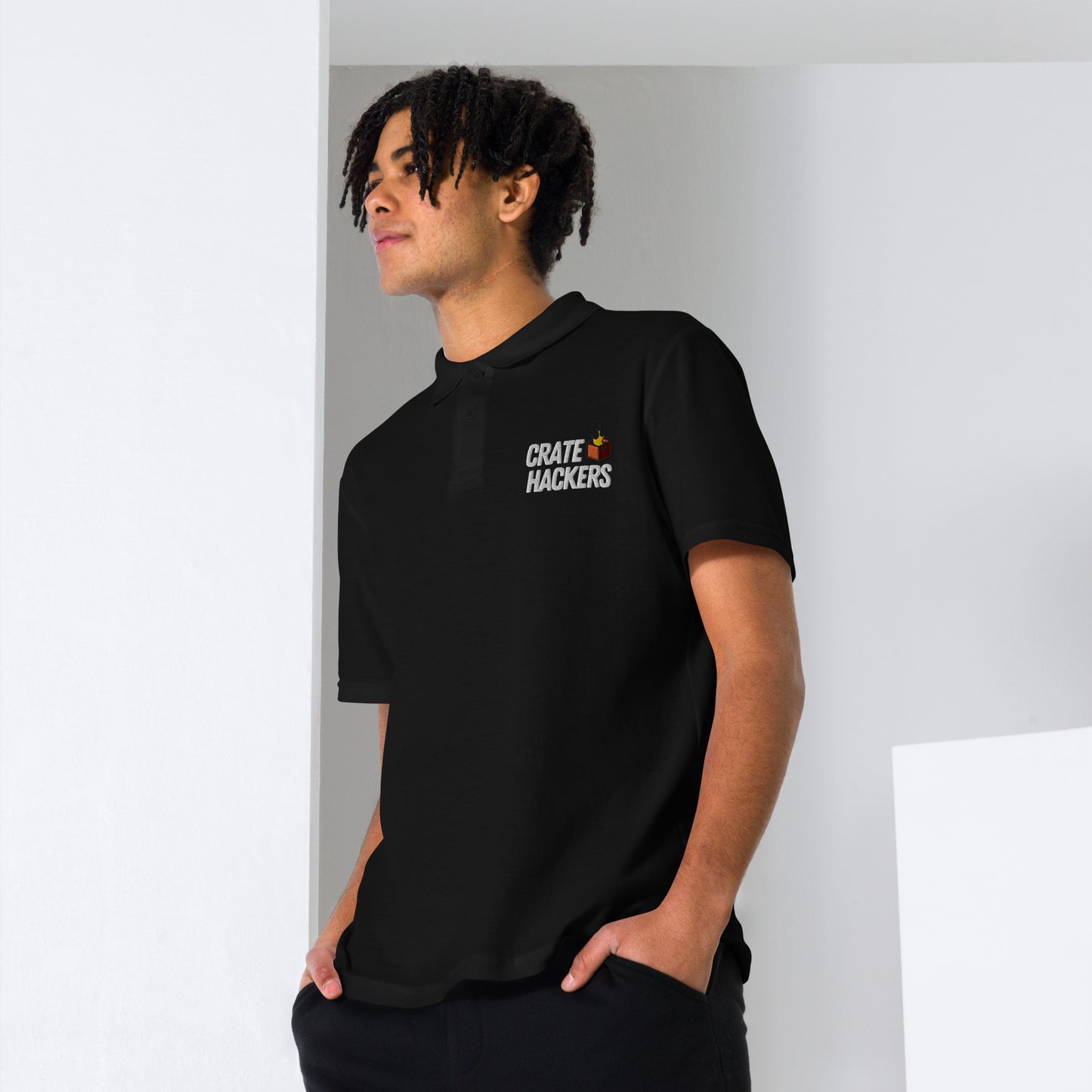 Crate Hackers Unisex Polo