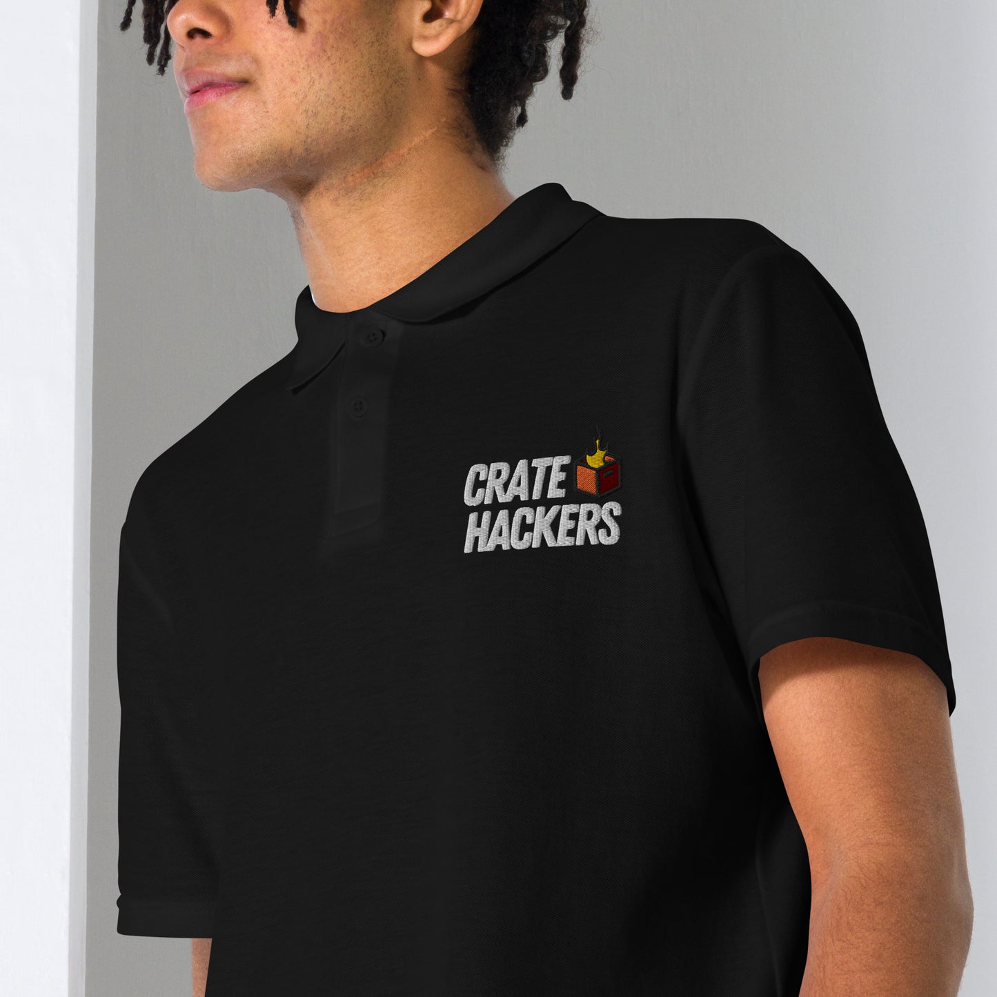 Crate Hackers Unisex Polo